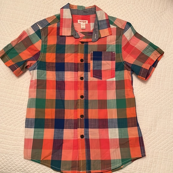2 Cat & Jack Boys Size 8/10 Buttondown Shirts (new no tags) - Picture 2 of 5